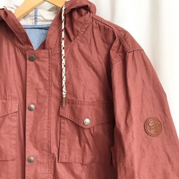 Native Youth burgundy hooded light jacket size L - Picture 2 of 10
